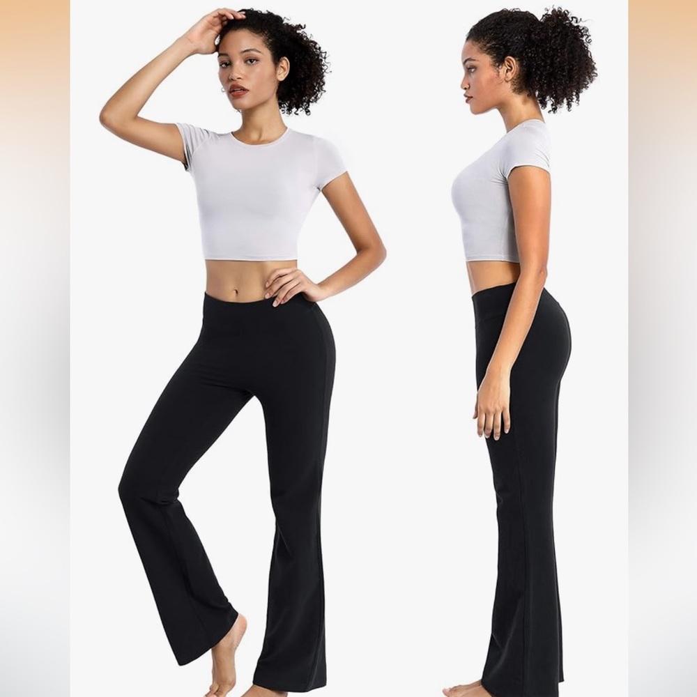 Bubblelime Navy Blue Wide Leg Legging Pants - M